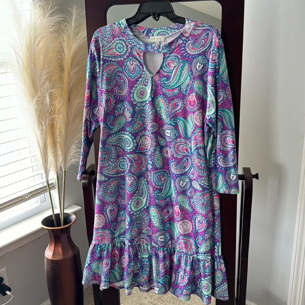 Simply Southern Paisley Dress (XL)